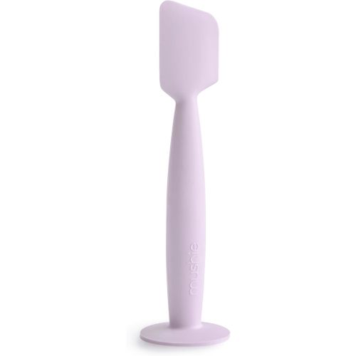 mushie Diaper Cream Applicator Soft Silicone with Suction Base (Soft Lilac)