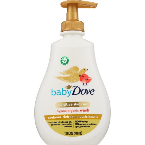 Baby Dove Sensitive Skin Body Wash, 13 FL OZ