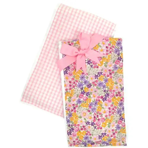 3 Marthas Butterfly Set of Two Fabric Burps | Berings