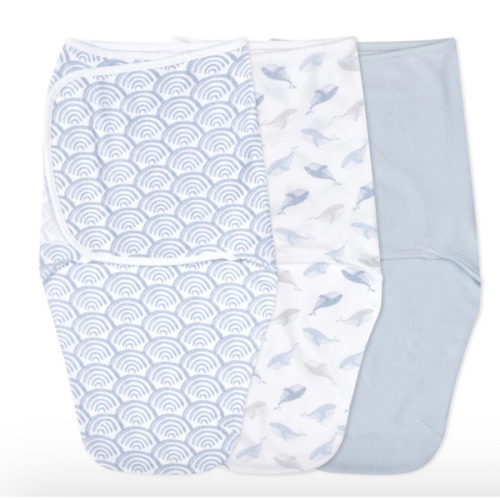 At Sea Easy Swaddle With No Zipper 0-3M | aden + anais