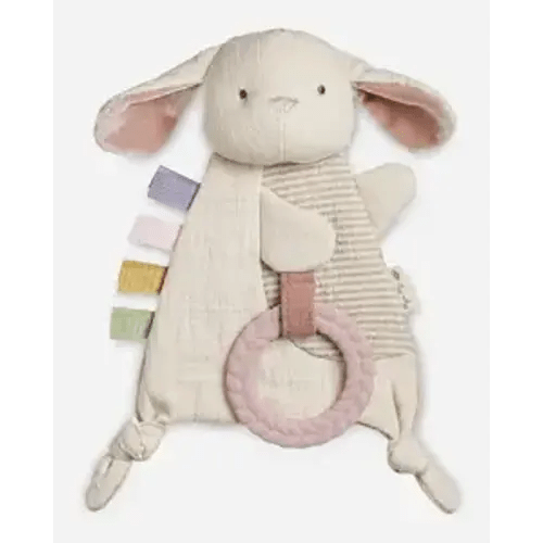 Itzy Ritzy Bitzy Crinkle Sensory Toy with Teething Toy, 0+ Months (Bunny)