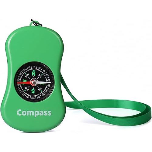 Kids Explorer Kit Compass Toy | Essential Outdoor Adventure Gear (Compass & Whistle Included) | Develops Sense of Direction, Gift for Boys & Girls