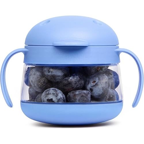 Ubbi Tweat Snack Container for Kids & Toddlers, Polaris Blue