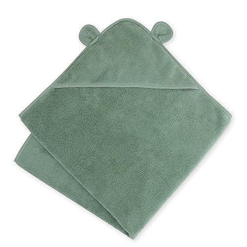 Natemia Premium Hooded Baby Bath Towel - Hooded Baby Towels Made with Organic Cotton from Turkey, Newborn Baby Towel with Hood, Ultra Soft Baby Towels, Hooded Baby Towels Girl, Boy, Baby Essentials
