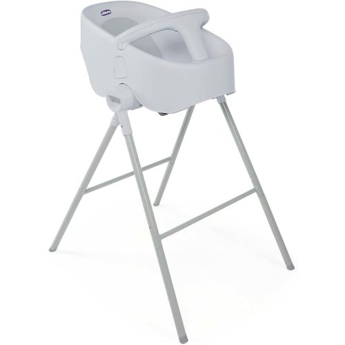 CHICCO, Bañera alta para Bebé Bubble Nest, Color Gris. Función 2 en 1 con doble modalidad. Compatible con tinas y regaderas, ideal para bebés de 0 a 12 meses de edad. Diseño en silla con T de seguridad para uso dentro de la bañera. : Amazon.com.mx: Bebé