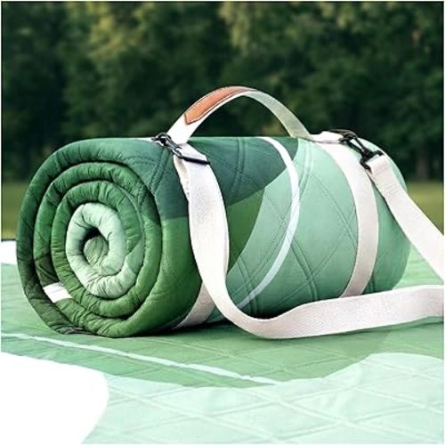 RYCHIC Waterproof Picnic Blanket Beach Outdoor Camping Mat Rug Extra Large Foldable Cute Travel Essential Accessories Gift Park Patio Lawn Garden Grass Ground Play Music Festival Concert Must Have