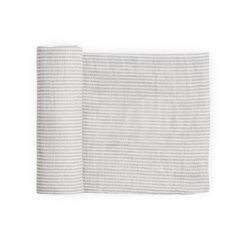Organic Cotton Muslin Swaddle Blanket - Sand Stripe