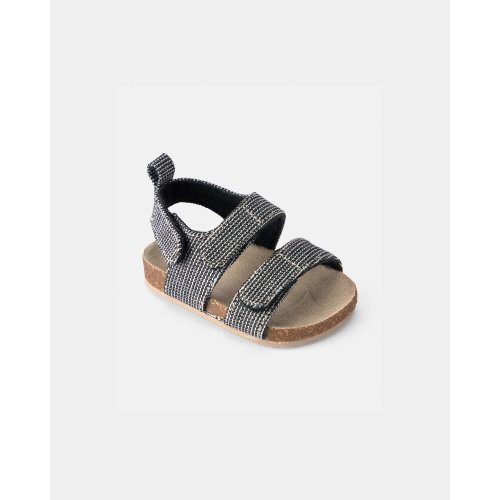 Baby Boy Striped Sandals - Black | Carter's