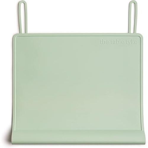 Table Tyke Baby Restaurant Placemat, Silicone Edge Bumper, Sage Green