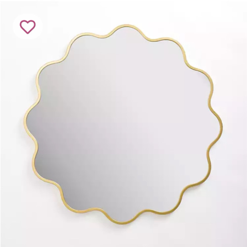 Alexandria Gold Scalloped Wall Mirror | Kirklands Home