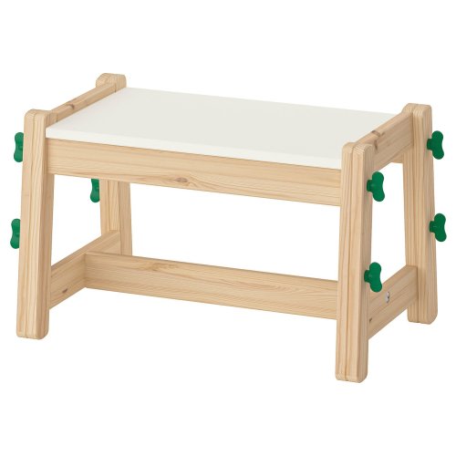 FLISAT Child's bench - height adjustable/green