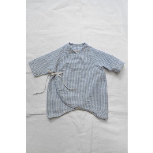 Organic Cotton Onesie Penn - Blue Check