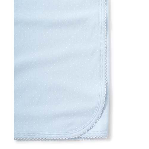 Blue/White New Kissy Dots Print Blanket