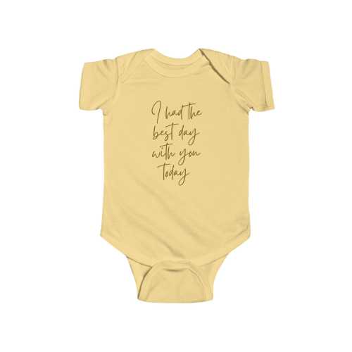 The Best Day Jumpsuit, Baby Romper, Cute Baby Outfit, I Had the Best Day With You, Newborn Gift, Fearless Outfit
