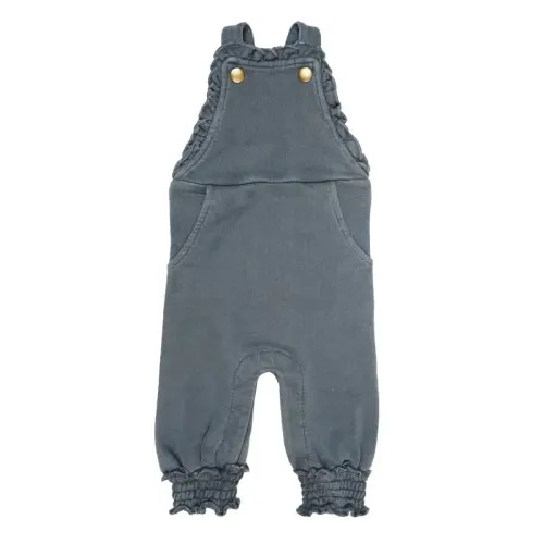 Moonstone | Organic French Terry Ruffle Overall 0-3m