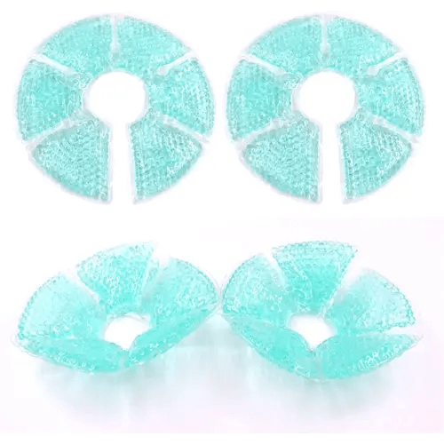 Breast Therapy Pads Breast Ice Pack, Hot Cold Breastfeeding Gel Pads, Boost Milk Let-Down with Gel Bead Pads, 2 Count