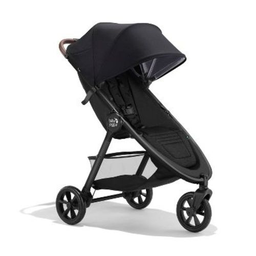 Baby Jogger City Mini GT3 All-Terrain Full Size Stroller - Rich Black: One-Hand Fold, Forward Facing Seat, Rubber Tires, Max 65 Weight Capacity
