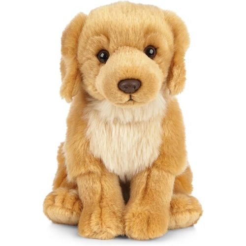 Living Nature Golden Retriever Stuffed Animal | Fluffy Dog Animal | Soft Toy for Kids | 8 inches