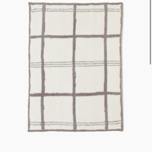 Barefoot Dreams Cozychic Grid Plaid Stroller Blanket | Saks Fifth Avenue