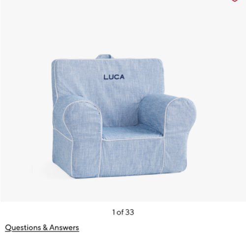 Anywhere Chair®, Twill with Piping Collection