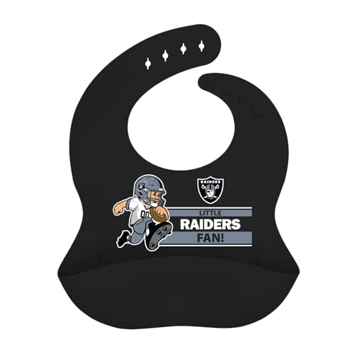 Baby Fanatic NFL Silicone Bib - Premium Quality, Educational, and Fun Activity for Kids and Families