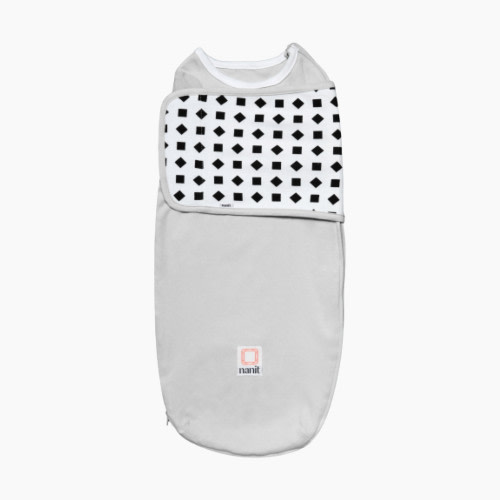 Nanit Breathing Wear Swaddle - Pebble Grey, 0-3 Months