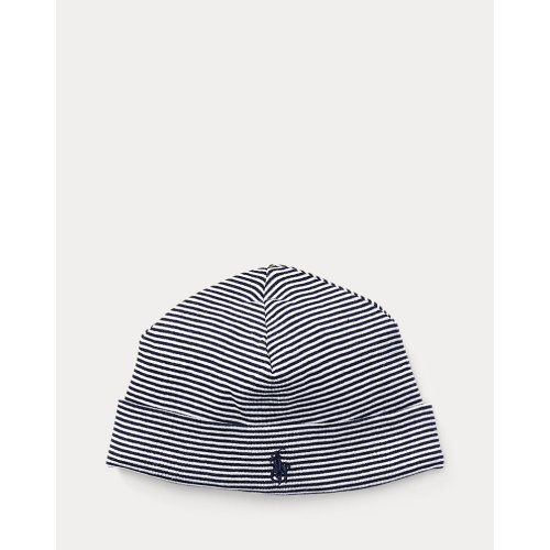 Baby Girl's Striped Cotton Hat | Ralph Lauren