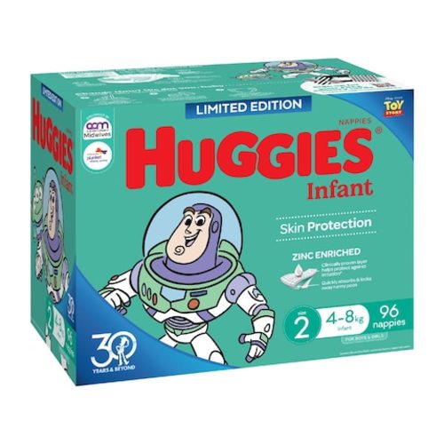 Huggies Infant Nappies Size 2 96 pack | Woolworths