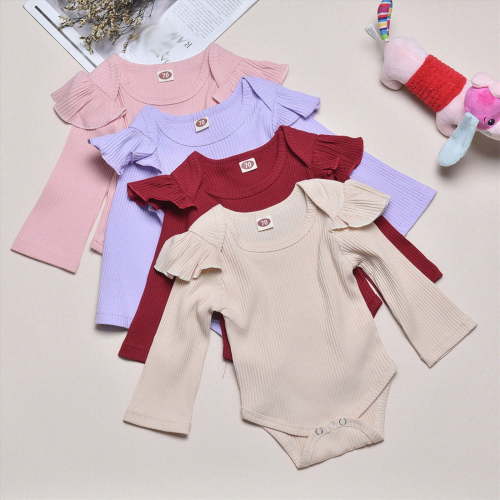 Baby-Girls Long-sleeve Bodysuit 6-12 Months 12-24 Months 2t 3t 4t 5t 6t 7t 8t 9t Children(Wine,0-3 Months)