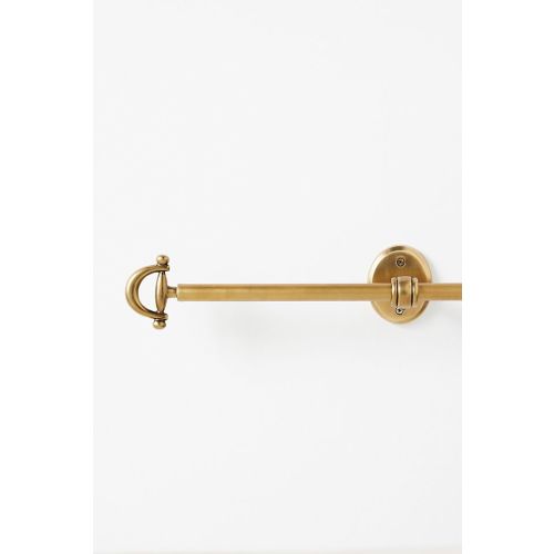 Equestrian Brass Curtain Rod