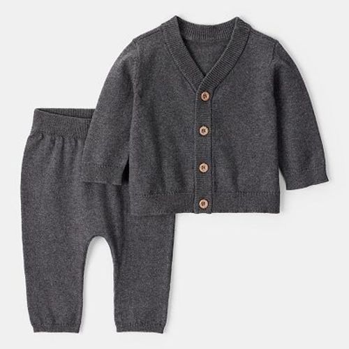 Baby Boys Carter's 2-pc. Cotton Long-Sleeve Cardigan & Pant Set