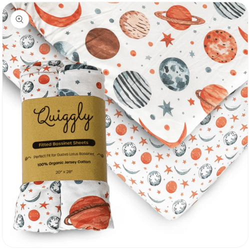 Guava Lotus Travel & Bassinet Crib Sheets