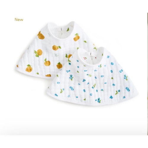 aden + anais Organic Cotton Muslin Oversized Burpy Bib in Fresh Fruit