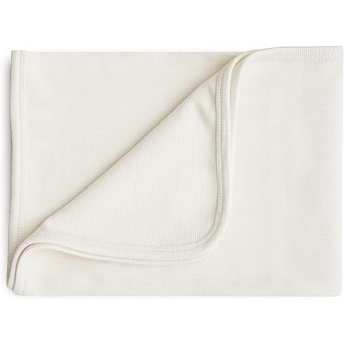 mushie Extra Soft Baby Blanket (Ivory)