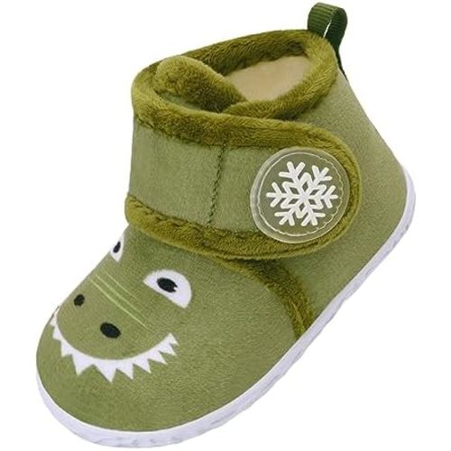 LeIsfIt Toddler Slippers Boys Girls House Slippers Kids Winter Boots Warm Lightweight House Shoes Non-slip Indoor Slipper Shoes