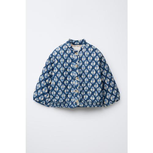 FLORAL JACKET - Blue | ZARA United States