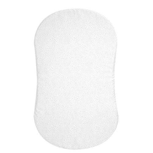 HALO - BassiNest Fitted Sheet 100% Cotton | Pebble - white