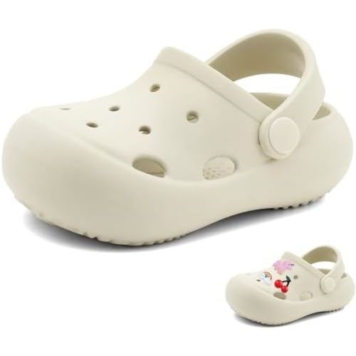Toddler Classic Clogs Skin-Friendly Comfy Lightweight 丨Boys Girls Slip On Water Shoes