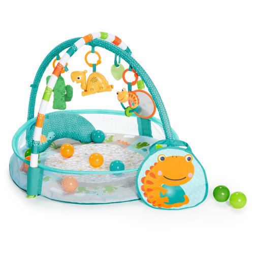 Bright Starts 4-in-1 Rounds of Fun Activity Gym & Ball Pit - Neutral, Ages Newborn +