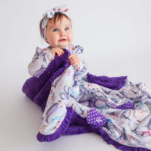 Disney Villains Ruffled Luxette Plush Patoo® Blanket