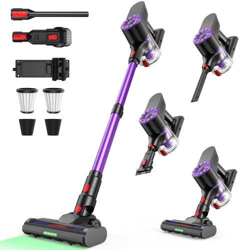 Maircle Cordless Stick Vacuum Cleaner, 36KPA Powerful Suction, 40-Min Runtime, Headlight, Lightweight Self-Standing Vacuum for Home Pet Hair Carpet Hardwood