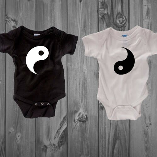 Yin & Yang Baby Bodysuits