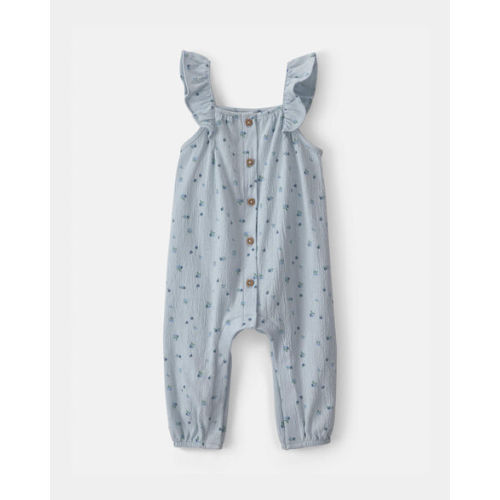 Baby Girl Blueberry Jumpsuit - Blue | Carter's