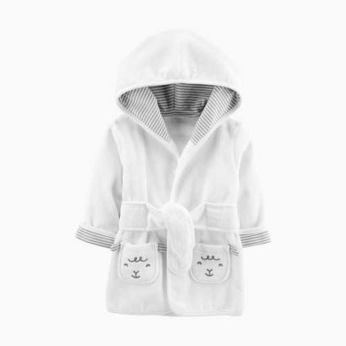 Carter's Bath Robe - White Bear, 0-9 Months