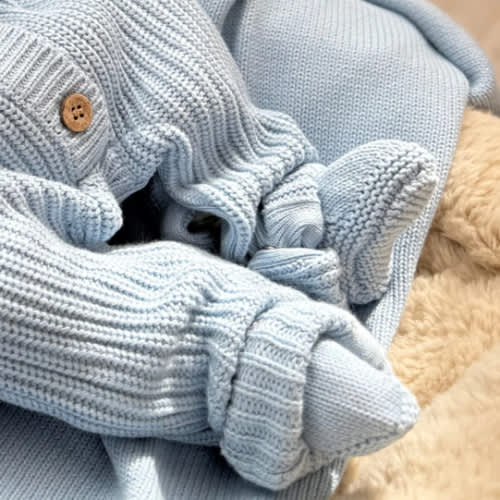 Classic Booties - Powder Blue
