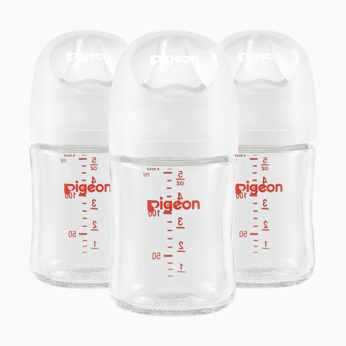 Pigeon Glass Anti-Colic Nursing Bottle Wide Neck 3 Pack - 5.4 Oz