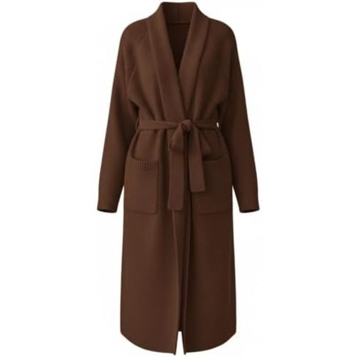 MASCOMODA Long Chunky Cardigan Sweaters for Women Open Front Oversized Casual Knit Spring Coatigan Jackets Winter Coats 2026