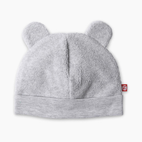 Zutano Cozie Fleece Hat - Heather Grey, 0-3 M