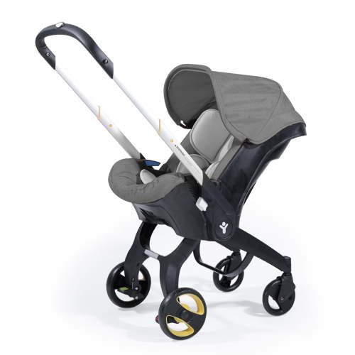 AFSH Baby Stroller, Lightweight Foldable Newborn Travel Carrier Stroller, with 3 Modes, Adjustable Handle, 5-Point Safety Harness, Gray