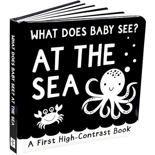What Does Baby See? - At The Sea (A High Contrast Board Book, Padded) (First High-contrast Books)